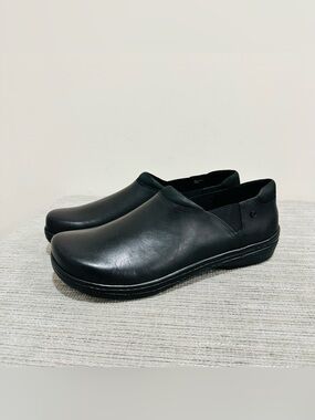 Klogs Footwear Raven Black Leather Professional Clogs Work Shoes Unisex Size 13